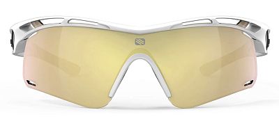 Превью  Велоочки RUDY PROJECT Tralyx+ Slim White Gloss, Линзы: Multilaser Gold (SP785769-0001)